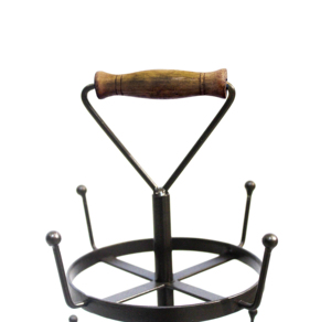 Metal Coffee <b>Mug</b> Holder Stand with 12 Hooks, 3-Tier Cup Drying Rack, Countertop <b>Mug</b> <b>Tree</b> Organizer with Storage Basket - Product Image 4