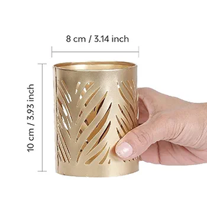 Elegante Portavelas de Metal con Diseño Sofisticado, Perfecto para Decoraciones Festivas y Decoración de Mesa Duradera - Product Image 4