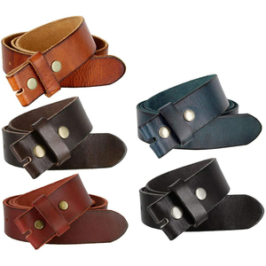 New High Quality Vintage Square Alloy Buckle Cow Hide Leather <b>Belts</b> for Men with Customized Sized And Color Logo and Low MOQ - Product Image 4