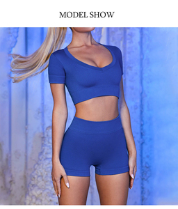 Conjuntos deportivos para mujer, conjuntos de yoga para mujer, ropa de ejercicio, 5 piezas, ropa deportiva sin costuras, conjuntos de gimnasio para mujer - Product Image 3