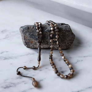 Cuerno de búfalo 100 cuentas de oración islámica Misbaha TURQUÍA 301041 Tasbih Rosario islámico musulmán por Falak World Export - Product Image 5