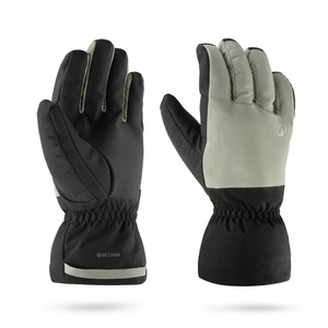 Gants de ski à doigts entiers, softshell, isolés thermiquement, unisexes, pour l'hiver, le ski de descente, fermeture à cordon - Product Image 1