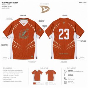 Maillot d'équipe personnalisé pour homme, orange rouille, option sublimée, léger, en maille respirante, en polyester, pour la performance - Product Image 5