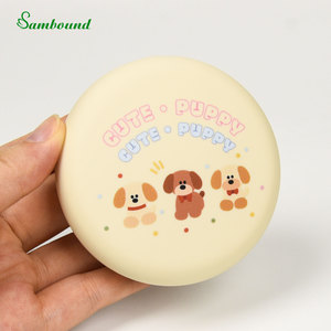 Custom 10G Cute Powder Compact With Compartment Matte Touch Paint 3D Printed Patterns Empty Setting Powder Case Best Price OEM - Product Image 6