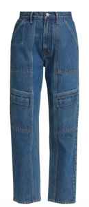 Pantalones Vaqueros Casuales de Moda para Hombre, Estilo Cargo Holgado con Botones, Jeans de Mezclilla para Hombre - Product Image 3