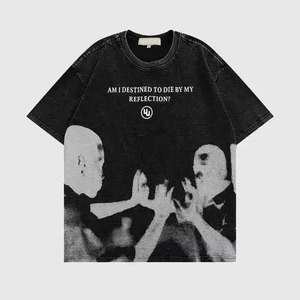 Camiseta Nueva con Estampado DTG Personalizado para Hombre, 300 GSM, 100% Algodón, Camisetas de Hombre Extra Grandes con Hombros Caídos, al por Mayor - Product Image 1