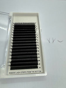 Extensions de cils synthétiques YY Shape Lash Trays 3D 4D 5D Volume Clover Matte Black 0.07 Mixte Marque Privée - Product Image 4