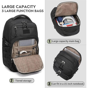 Sac tactique multifonctionnel très vendu, sac de sport et de plein air grande capacité, sacs à dos tactiques pour homme avec votre propre logo - Product Image 5