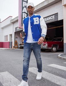 Veste universitaire personnalisée pour hommes et femmes, style Letterman brodé, corps en laine, manches en cuir, vêtement d'extérieur - Product Image 3