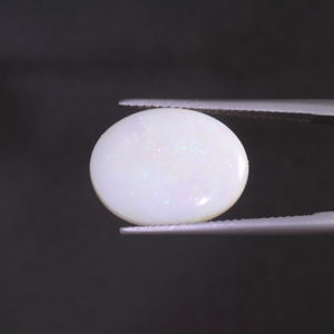 โอปอลพลอยหลวม 5.65 กะรัต รูปไข่ 17x13 มม. ตัดด้วยมือ ขัดเงา ได้รับการรับรองจาก IGI สีขาวธรรมชาติ  เคลือบแว็กซ์/น้ำมัน - Product Image 1