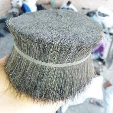Cerdas de Pelo de Caballo Cortas Hechas a Mano Ecológicas para Fabricación de Cepillos, Paquete de Pelo Animal Negro Natural, Suministro al por Mayor - Product Image 2