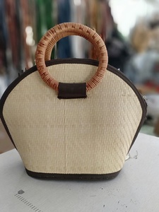 Offre Spéciale Sac en rotin fait à la main avec 2 sangles OEM Nice tissé sacs à main en osier pour femmes bas quantité minimale de commande de l'usine du Vietnam - Product Image 3