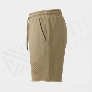 Pantalones Cortos Deportivos de Alta Calidad para Hombre, de Lona Gruesa, Secado Rápido, Cierre con Cordón, Largos, Holgados, con Logotipo Personalizado - Product Image 3