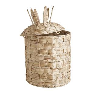 Water hyacinth <b>basket</b> woven in the shape of a pineapple Handmade Storage <b>Basket</b> Wholesale eco-friendly Made in Vietnam - Product Image 1