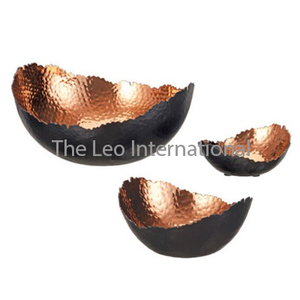 Metal Gold Plated Fancy New Stylish One Small and One <b>Large</b> <b>Bowls</b> Table Ware Decoration <b>Serving</b> <b>Bowl</b> Japanese Compartment - Product Image 5