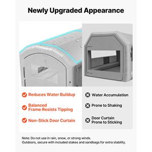 Cabine de peinture gonflable portable 39x16x13 pieds avec souffleurs 950W+1100W et grande zone de filtration en coton pour le changement de filtre - Product Image 6
