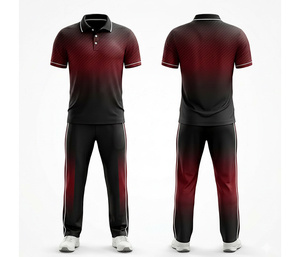 Professional Match Day <b>Cricket</b> Uniform with Personalized Design | Men Women Youth <b>Cricket</b> Wears Polo Shirt and Trouser Full Team - Product Image 1