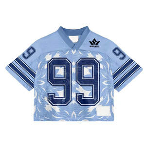 เสื้อฮอกกี้น้ำแข็งสีขาวแดงแบบกำหนดเอง คอวี แขนสั้น พิมพ์ลายแบบซับลิเมชั่น ผ้าตาข่ายระบายอากาศ ชุดกีฬาสำหรับผู้ใหญ่ โลโก้ด้านหน้า - Product Image 3