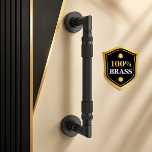 Manija Locksy Negra Mate para Puerta Principal y Puerta de Vidrio para Entrada de Apartamento, Villa u Hotel - Product Image 3
