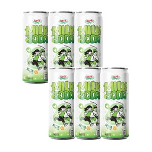 Boissons gazeuses au lait aromatisées aux fruits 320ML en canette, fabricant de boissons gazeuses, logo personnalisé, échantillon gratuit, lait pétillant - Product Image 4