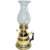 Meilleure vente petite lampe de table de haute qualité cheminée en métal vieilli bouteille de kérosène décoration de la maison rouge vert bleu PC verre