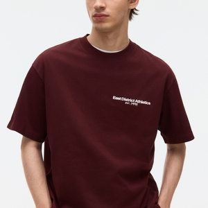 T-shirt personnalisé à manches courtes et col rond en polyester éponge, coupe ajustée, séchage rapide, pour homme, 220g, idéal pour la gym et le fitness, impression sérigraphique - Product Image 1