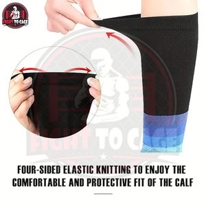 Mangas de compresión unisex para pantorrillas, protector de piernas con compresión elástica en 4 direcciones para correr y deportes al aire libre, ropa deportiva de seguridad de la mejor calidad - Product Image 5