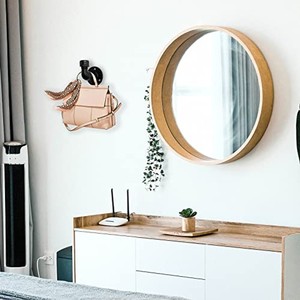 Support mural industriel en bois d'acacia pour tuyaux - Design moderne fusionnant le métal - Product Image 6