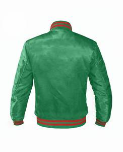Hot Selling Men's Winter Varsity Bomber Jacket Maroon <b>Wool</b> <b>Gold</b> Windproof Breathable Heated Eco-Friendly <b>Wool</b> Liner - Product Image 2