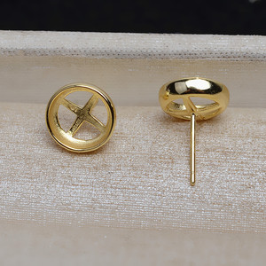 S925 Silver Horse Shell <b>Bead</b> Pendant Head Earrings 8-9-10 Ring <b>Set</b> DIY Pearl Jewelry Accessories Tray 4950 - Product Image 3