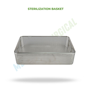 Middle Size Sterilization <b>Basket</b> Stainless Steel Surgical Instrument Tray Medical Cleaning <b>Storage</b> <b>Basket</b> - Product Image 2