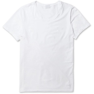 T-shirt élégant à manches courtes à col rond pour hommes 100% coton tricoté solide Design personnalisé coupe régulière respirant haute qualité exportation - Product Image 2