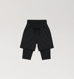 Shorts de bain modestes pour hommes, style Awrah, en tissu toile écologique et respirant, couleurs personnalisables, taille élastique - Product Image 1