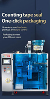Machine d'emballage automatique vibrante pour le comptage, l'alimentation en sachets, le remplissage et la scellage de sachets de noix, de haricots et de granulés, pour le marché brésilien