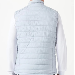 Gilet matelassé sans manches pour homme, chaud et épais, design brillant, avec logo personnalisé, service OEM - Product Image 2