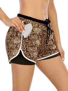 Short de course pour femme à taille haute, respirant, élastique, léger, séchage rapide, en tissu d'été, par sublimation, idéal pour l'entraînement et le fitness - Product Image 3