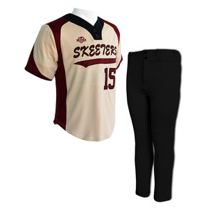 Uniforme de béisbol unisex de alta calidad hecho a medida con diferentes colores, conjuntos de ropa deportiva con logotipo con estilo superior técnico con cuentas - Product Image 3