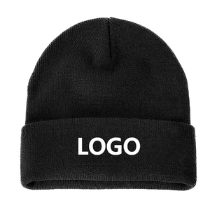 Unisex Beanie Hat Solid Color Knitted <b>Winter</b> Warm <b>Cap</b> Casual Style for Adults 56-58CM Head Circumference - Product Image 2