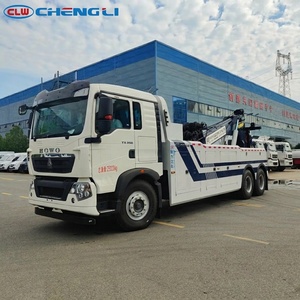 SINOTRUK HOWO TX5 6x4 350HP 20Ton Camión Grúa Rotator Integrado de Servicio Pesado para Recuperación en Carretera, Capacidad de Remolque 1 a 1 - Product Image 1