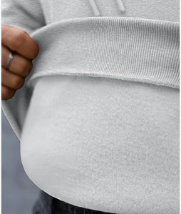 Sweat à capuche surdimensionné pour homme, couleur unie, hiver, tissu molletonné 100% coton, imprimé sur mesure avec service OEM - Product Image 5