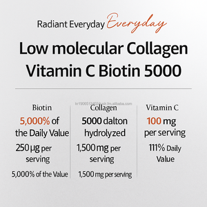 Peptides de collagène marin OEM de Corée avec biotine et poudre de vitamine C 30 sachets pour produits de beauté Skin Glow - Product Image 4