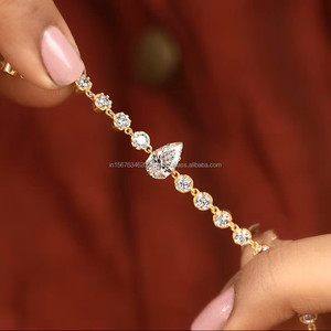 Pear & Round Cut Diamond Toi Et Moi Ring in Yellow <b>Gold</b> Elegant Engagement Ring for Women Luxury Lab Grown Fine Jewelry Gift - Product Image 2