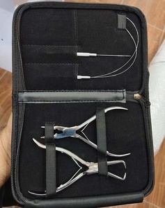 Wholesale Professional Stainless Steel 4-Piece Micro Plier Set Hair Extension & Beading Tool Kit for Micro <b>Beads</b> - Product Image 6