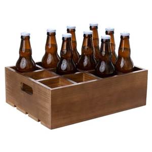 Porte-bouteilles en bois personnalisé avec ouvre-bouteille pour les fêtes de bar - Product Image 5