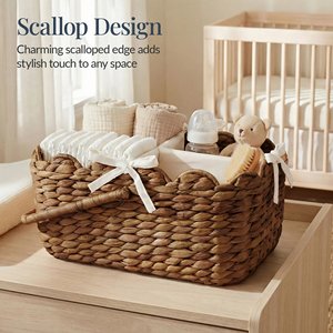 Cesta de Almacenamiento Infantil Estilo Picnic Premium, Organizador de Mimbre Tejido a Mano, Linda Cesta de Almacenamiento de Juguetes para Niños, Cesta Decorativa para Bebés, Regalo - Product Image 5
