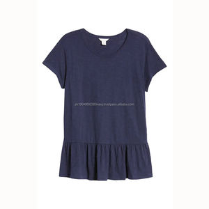 Camiseta Peplum de algodón suave personalizada para mujer - Product Image 5