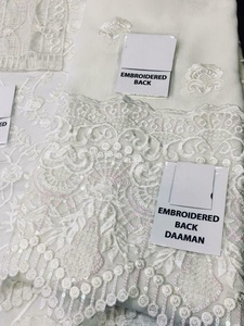 Vestidos de novia paquistaníes, ropa bordada, vestido indio de gasa blanca, traje de Eid, Shalwar kameez, Colección 2021 - Product Image 5