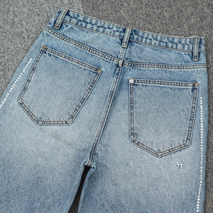 Últimos Diseños Pantalones Cortos de Mezclilla para Hombre con Pedrería, de Alta Calidad, Transpirables, Cómodos, Ecológicos, Estilo Urbano - Product Image 6
