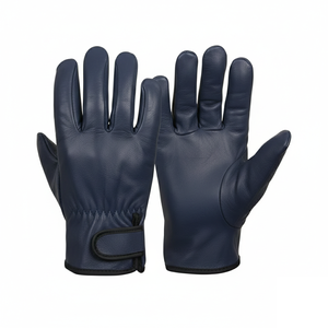 Gants de conduite à doigts entiers en cuir de chèvre, adhérence supérieure, légers, antidérapants, faible MOQ, vente en gros - Product Image 2