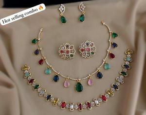 Conjuntos de collares de calidad premium, diseño elegante y hermoso, perfectos para usar en fiestas. - Product Image 1